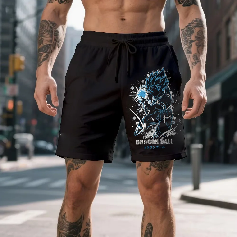Dragon Ball Bedruckte Shorts Mann Sommer Amerikanische Casual Baumwolle Fünf-Punkt-Hose Damen Sport Schnell trocknende Atmungsaktive Gym Shorts