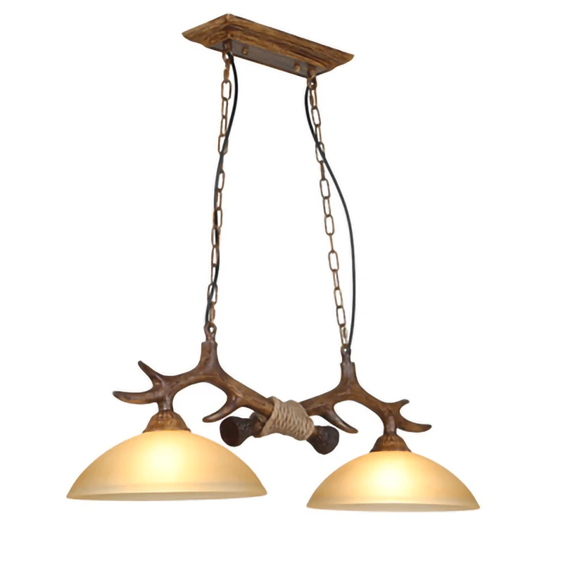 

Cafe Antler Pendant Light Vintage Lights Double Lights Antler Industrial Lamp Hanging Lights Restaurant Decoration Home Decor
