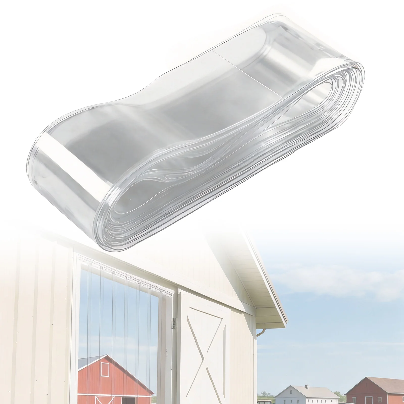 

Transparent Air Condition Curtain Waterproof Multi-Purpose Door Protective Film Wear Resist Cool in Summer & Warm in Winter