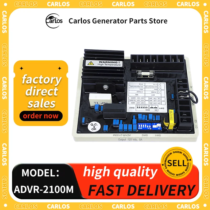 ADVR-2100M KUTAI Original Automatic Excitation Regulator AVR Voltage Regulator Module Replacement for Marathon PM500
