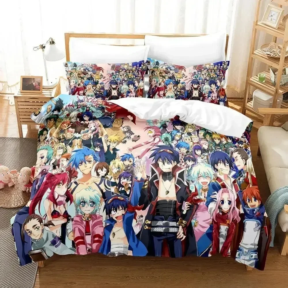 3D Print Tengen Toppa Gurren Lagann Bedding Set Single Twin Full Queen King Size Bed Set Adult Kid Bedroom Duvet Cover Sets