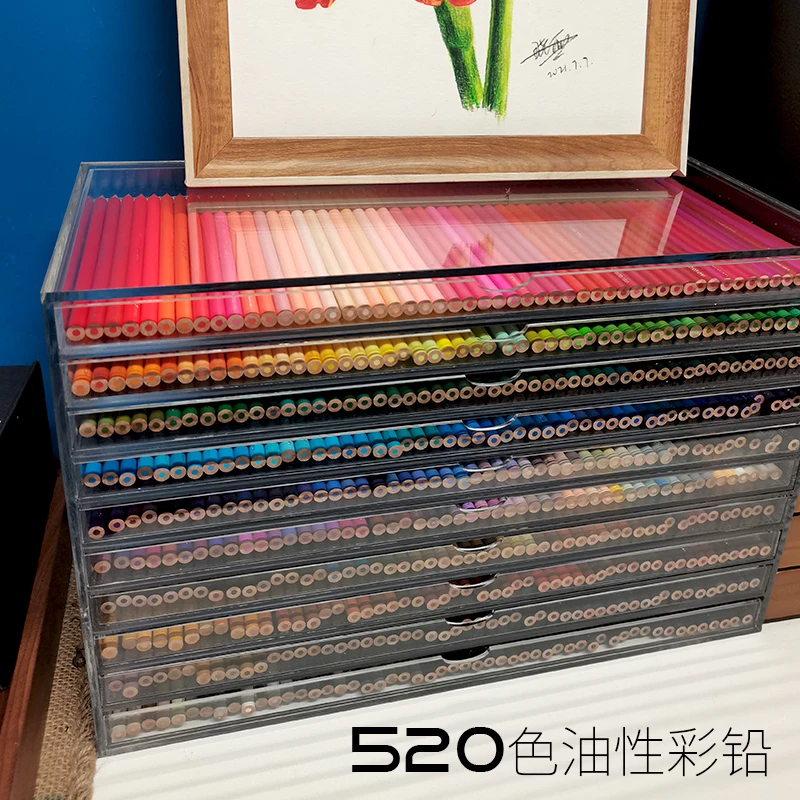 Brutfuner 570-Piece Oil-Based Colored Pencil Set with 520 Classic