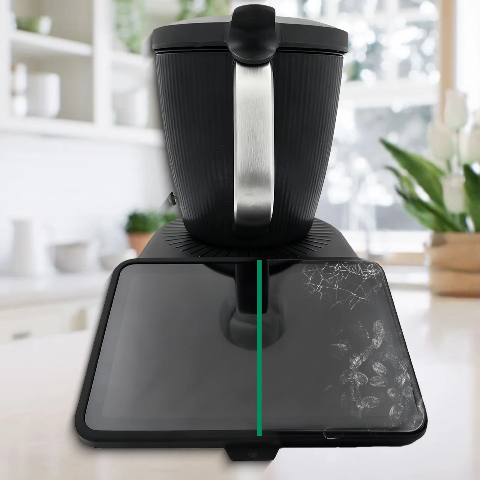 Für Thermomix TM7 Bildschirmrand-Schutz, HD-Klar gehärtetes Glas, einfache Installation, Küchenzubehör