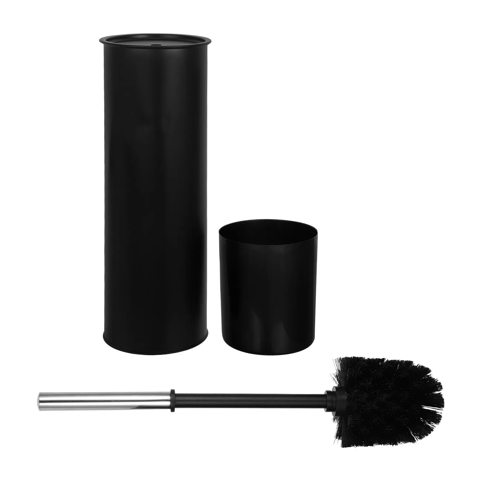 

Металлический набор для чистки унитаза: щетка с длинной ручкой и держатель, черный, напольный, для глубокой очистки унитаза