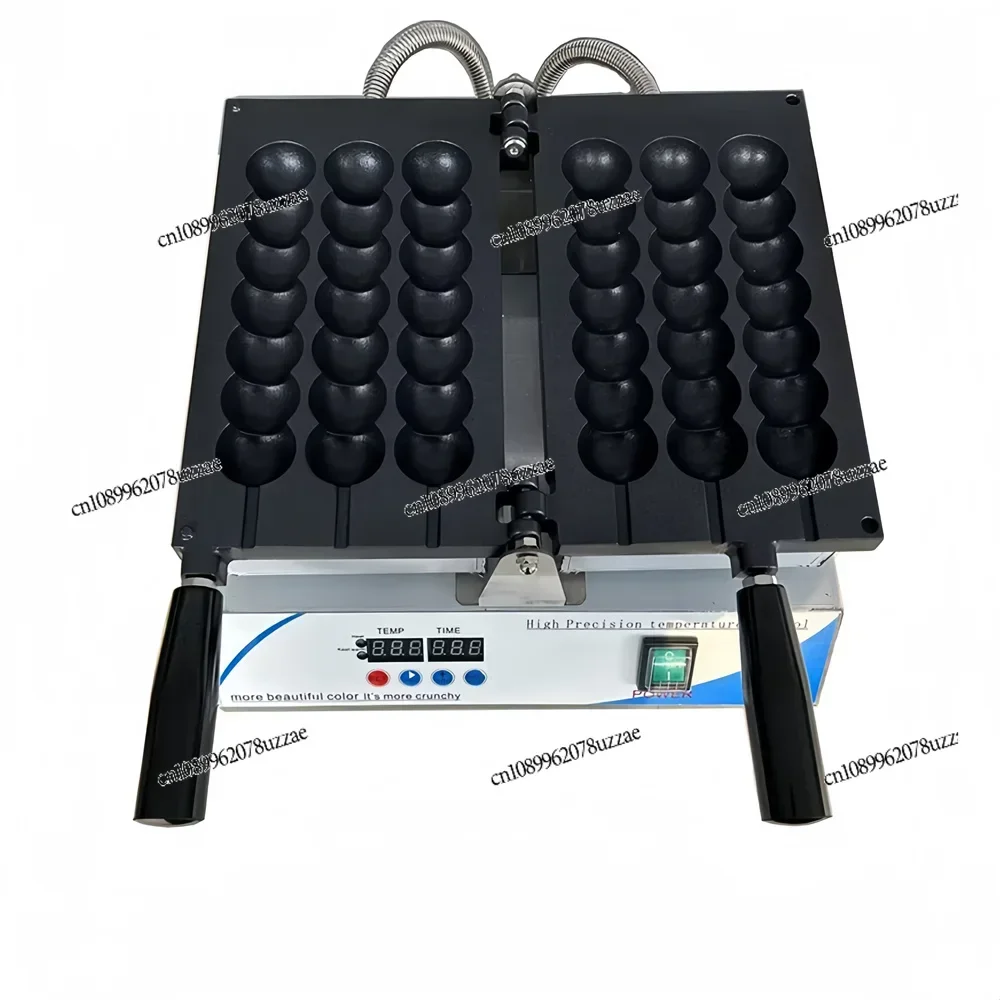 Electric Non-stick Ball Shaped Pastry Waffle Baking Machine Commercial Skewer Waffle Maker Candied Haws Skewer Machine