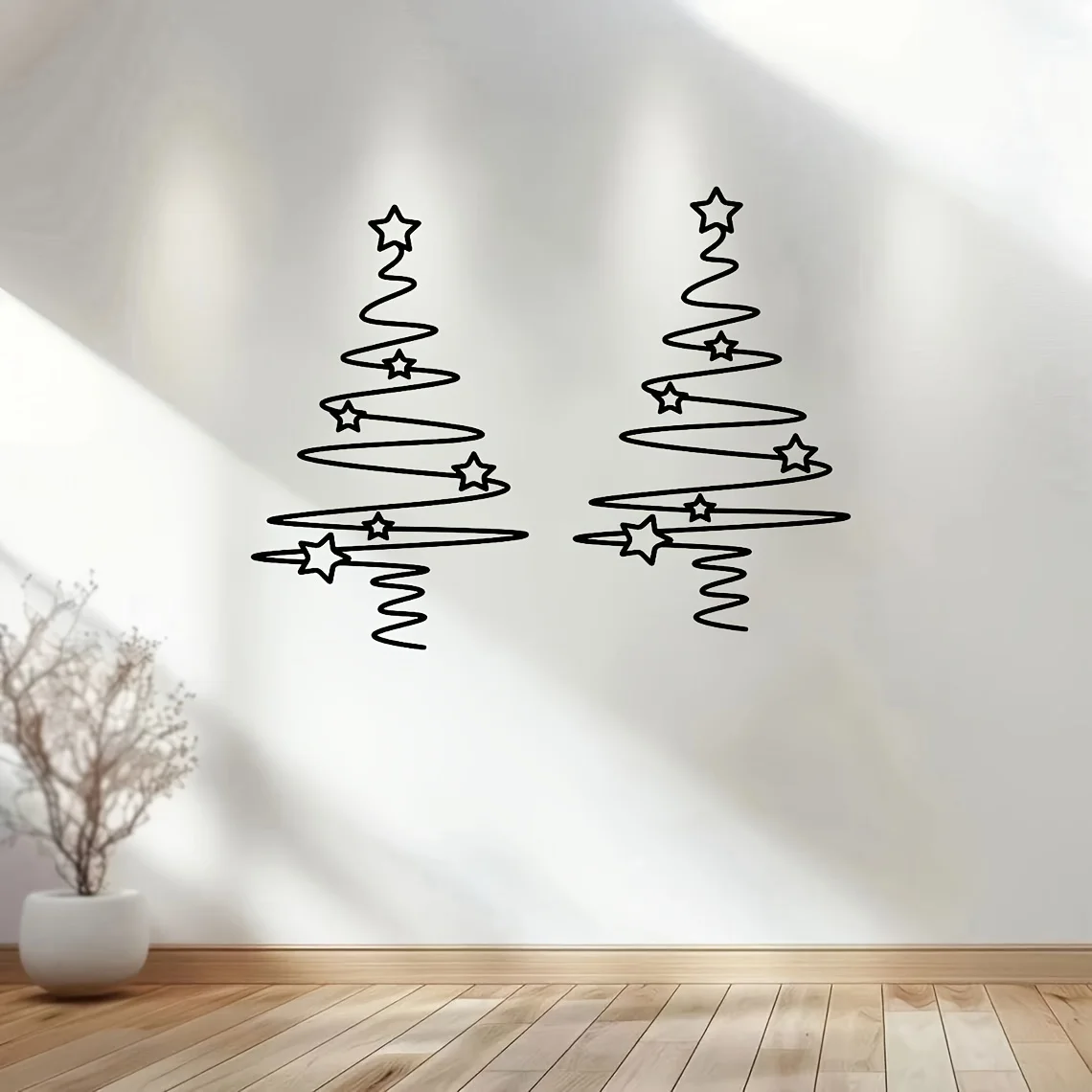 Multifunctional Metal Christmas Tree Wall Art - Perfect Choice for Indoor and Outdoor Decoration, Suitable for Christmas, Halloween, Easter, Hanukkah, Thanksgiving, and Other Holidays - No Power Required
