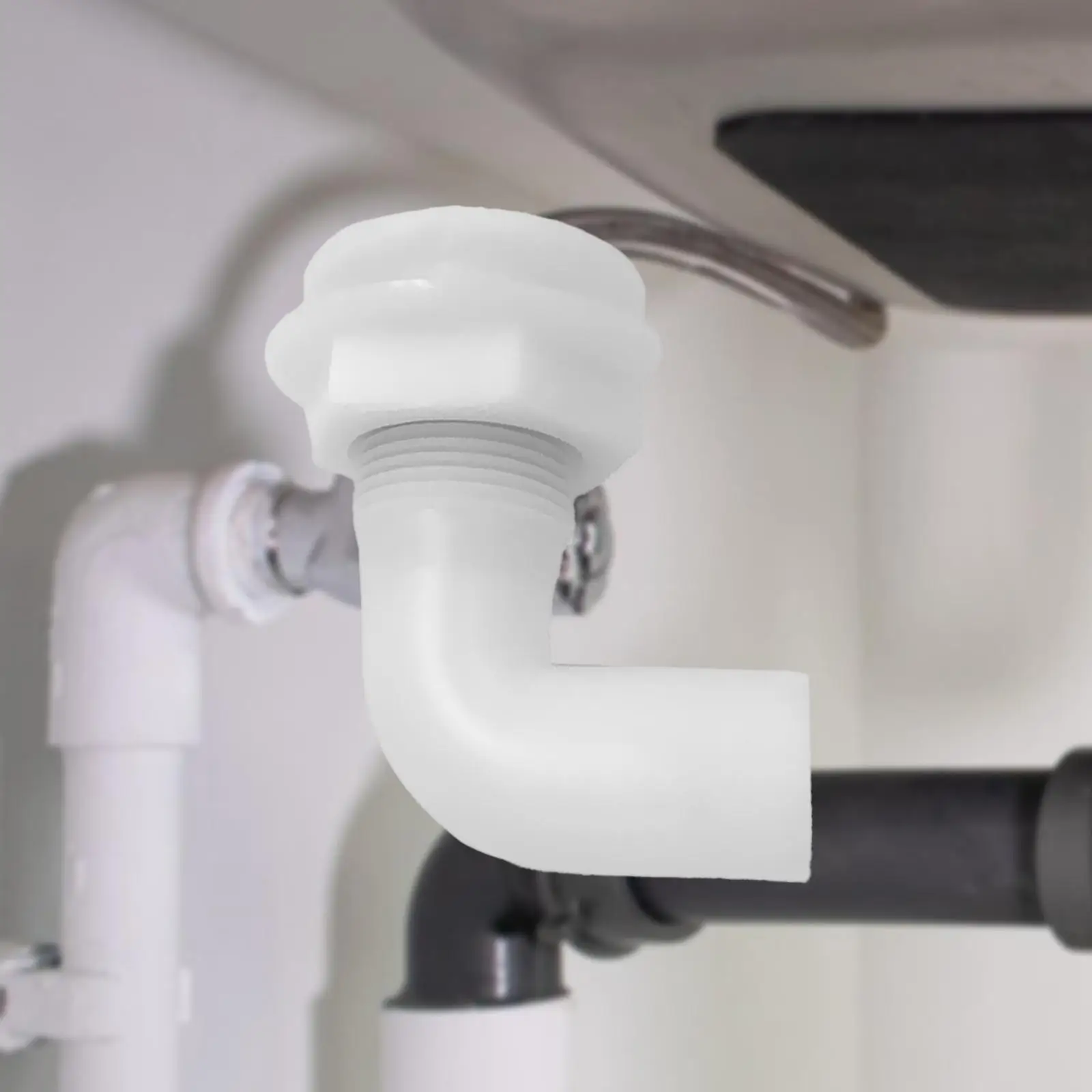 Thru Hull Hose Fitting Nylon Plastic Connector Boat Plumbing Fittings Drain Plug for Marine Vessel