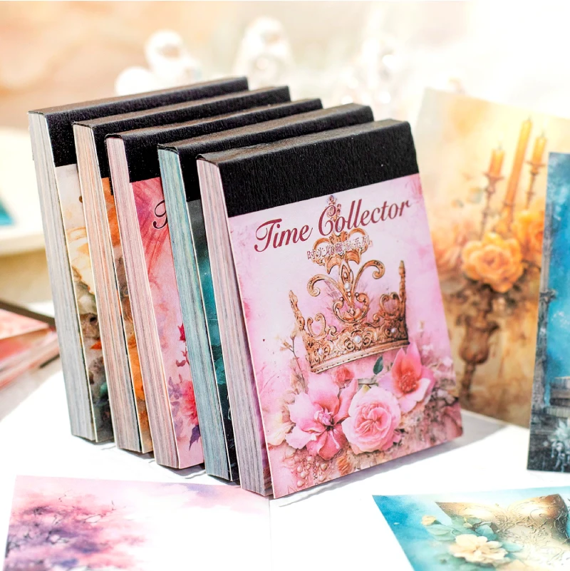 

JIANQI 50 pcs Vintage collector Stickers book Old Adhesive Diy Scrapbooking Diary Album accessories Diy junk journal supplies