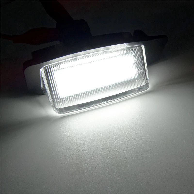 1 Pair Car Number License Plate Lights Car LED Rear Tag Lamps Auto Accessories for Mitsubishi OUTLANDER XL(CW) Lancer Sportback