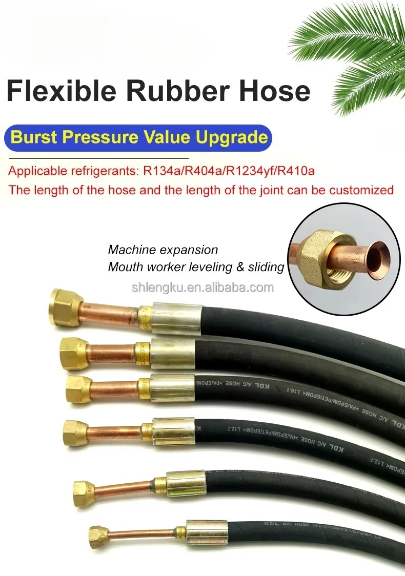

R410a Type L 1/4 "3/8" 1/2 "5/8" 3/4 "7/8" Durable Flexible Rubber Hose for Refrigerant in Air Conditioning and Condensing Units