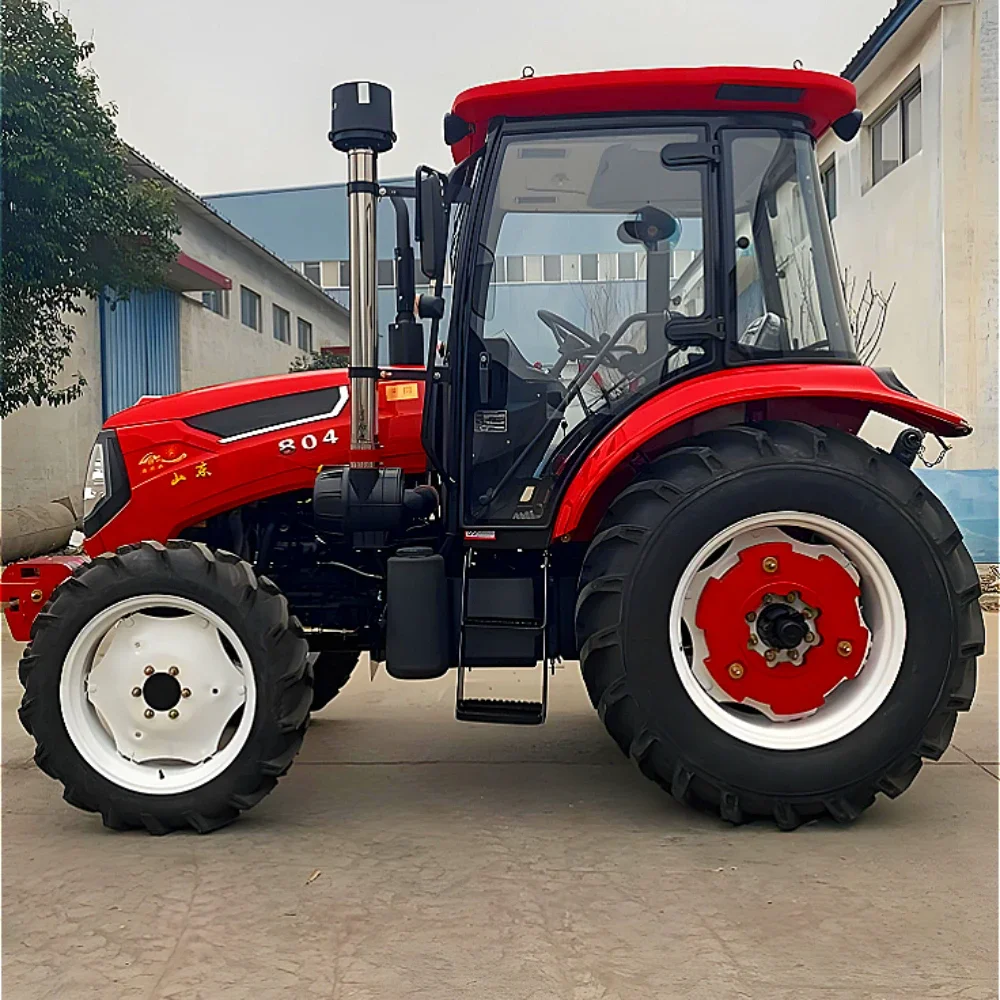 Самый продаваемый китайский многоцелевой сельскохозяйственный трактор мощностью 80 л.с. с кондиционером в кабине