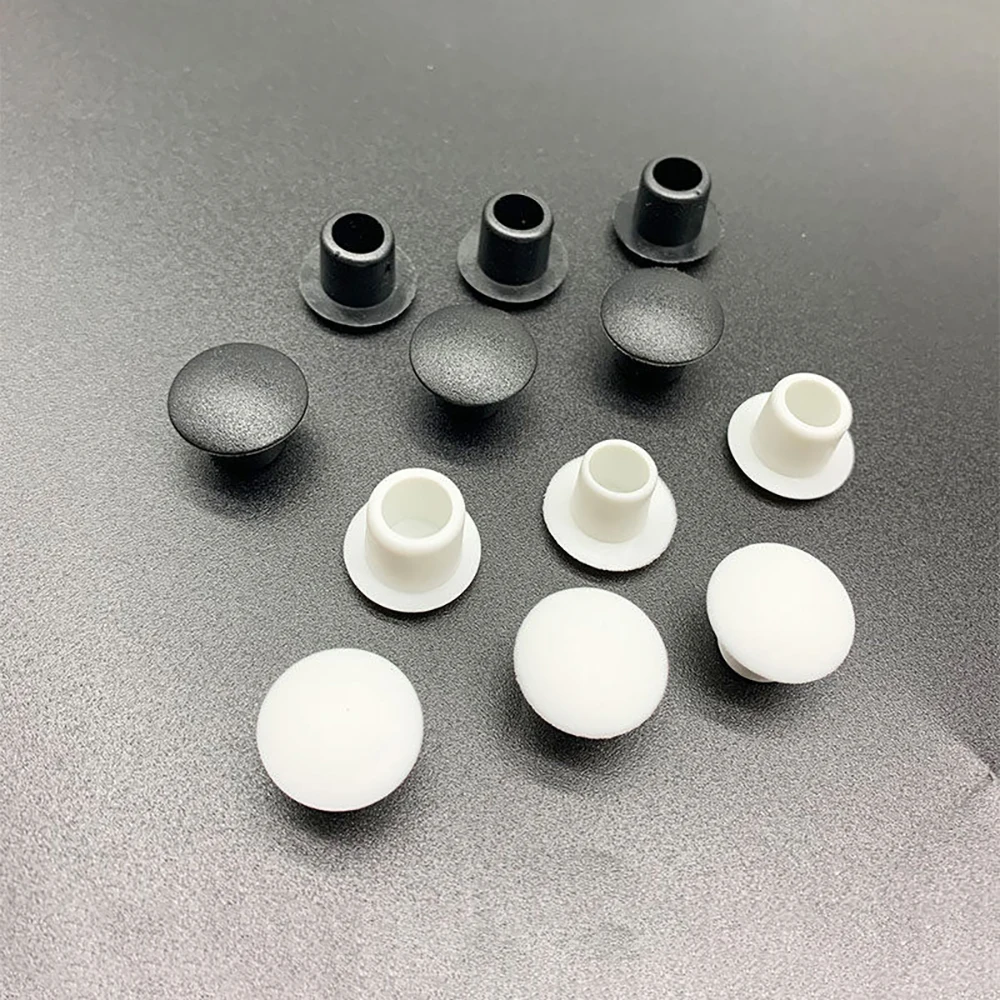 10-100Pcs PVC Soft Rubber Hole Plug 9mm-13mm White/Black Dust Waterproof Cap Round Pipe Sealing Plugs Hardware Screw Covers