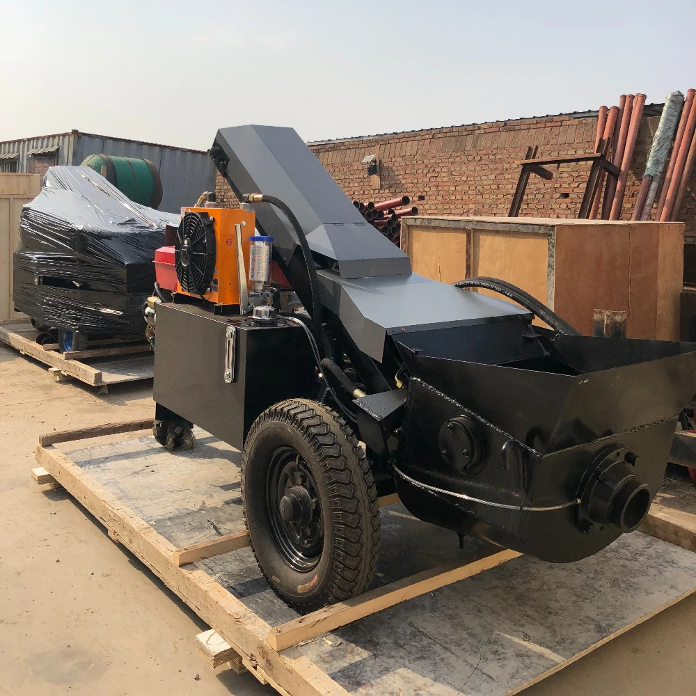 Hot-selling diesel-powered concrete pump, capable of delivering up to 60m away, equipped with a 25HP diesel engine