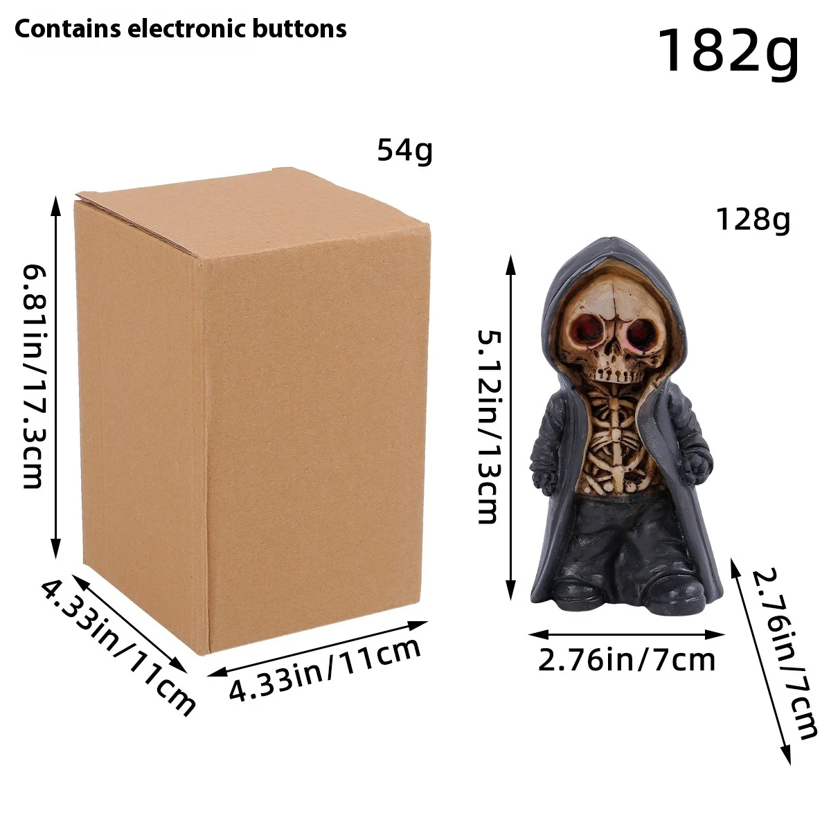 جديد وصول الهيكل العظمي الشكل الزينة مهرجان الرعب الإبداعي الدائمة الجمجمة رجل التحف منضدية اللعب والهوايات