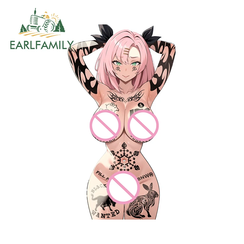 

EARLFAMILY Nicole Demara Zenless Zone Zero Succubus NSFW Nude Car Stickers Naked Boobs Vinyl Decals Motorcycle Original Decor