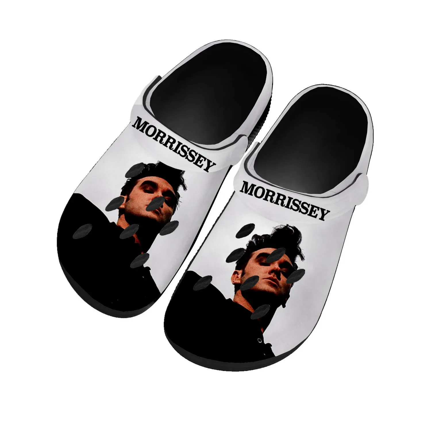 Morrissey Rock Singer Home Clogs Custom Water Shoes Mens Womens Teenager Shoe Garden Clog Breathable Beach Hole Slippers Black