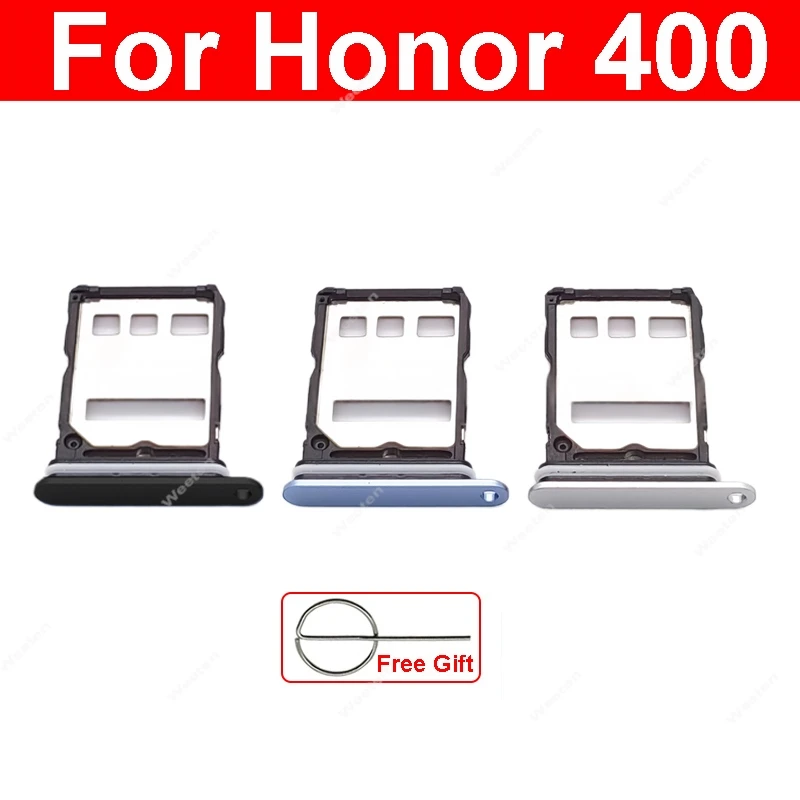 

Адаптеры держателя лотка для SIM-карты для Huawei Honor 400, держатель лотка для SIM-карты, слот, разъем, запасные части