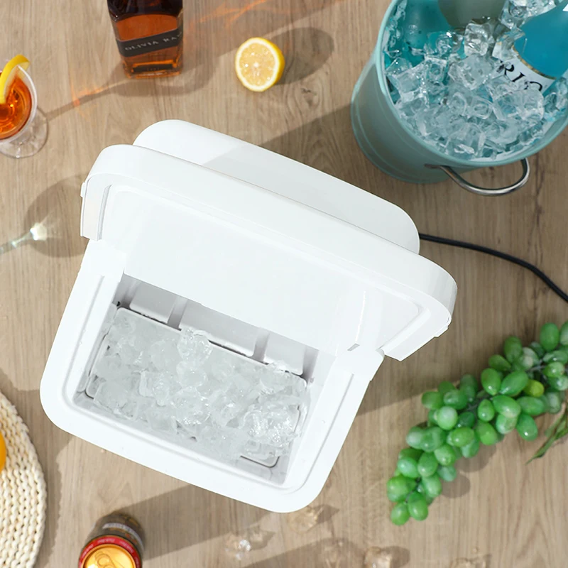 DBJ-10A à la maison mini petit fabricant de crème glacée eau précieuse 15 1948/jour rond production de glace automatique rine machine à glace 220V