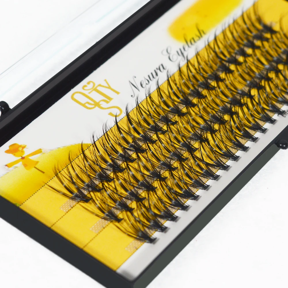 1box big capacity 60 bundles 20D eyelash extensions 0.07mm C curl mink eyelashes Individual lashes natural style Free Shipping