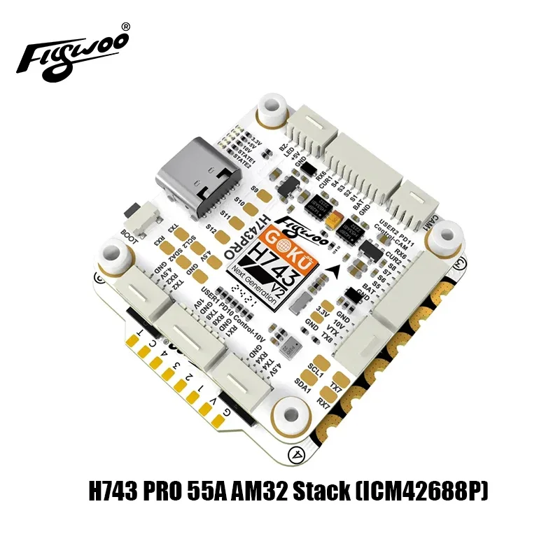 UniFly Flywoo GOKU H743 PRO 55A 32Bit 128K 30*30 Stack -- Plug&Play O4 / O4 Pro