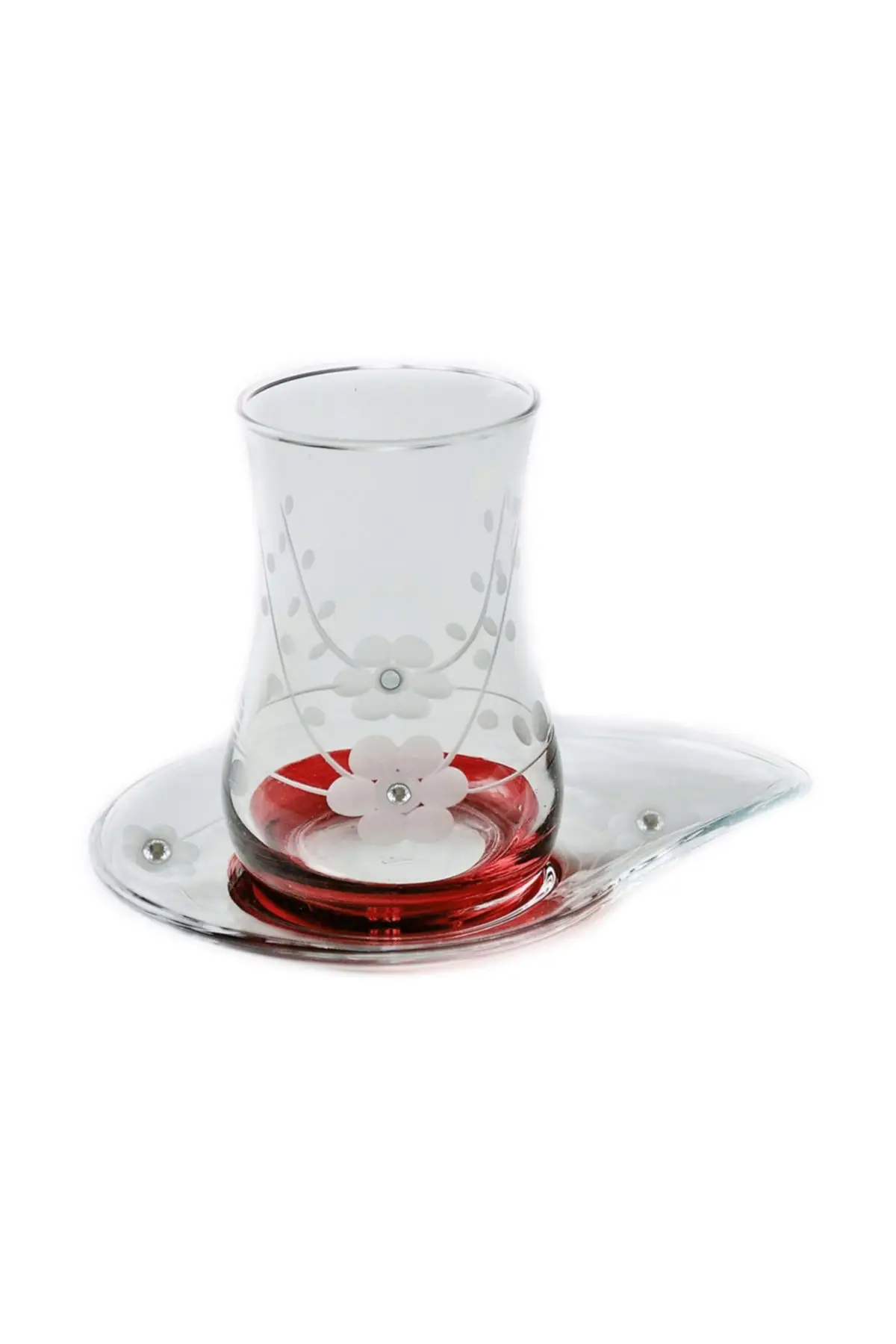 

Uras 13-Piece Nature (red Cubic Zirconia) Tea Set Kit English Tea Cup Glass Cup