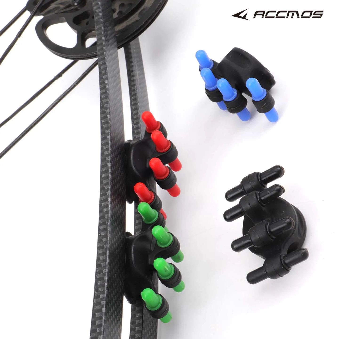 

1 pair Rubber Bow Stabilizer, Archery Bow Shock Absorber Lightweight Noise Reduction Dampener for Compound Bow Hunting Accessory
