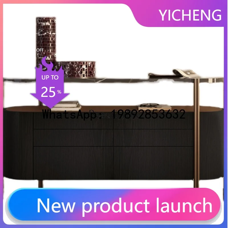 

QQ Italian personality creative light luxury foyer entrance entrance locker living room fashion side cabinet