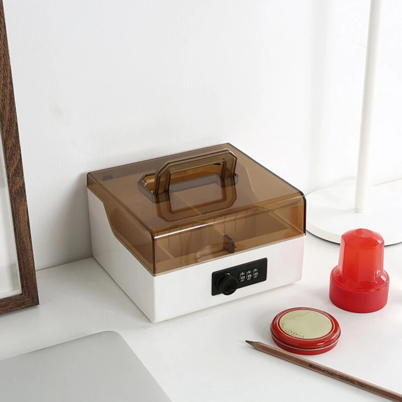 5 Grids Portable Official Seal Password Box Seal Storage Box With Mechanical Code Lock For Official Seal
