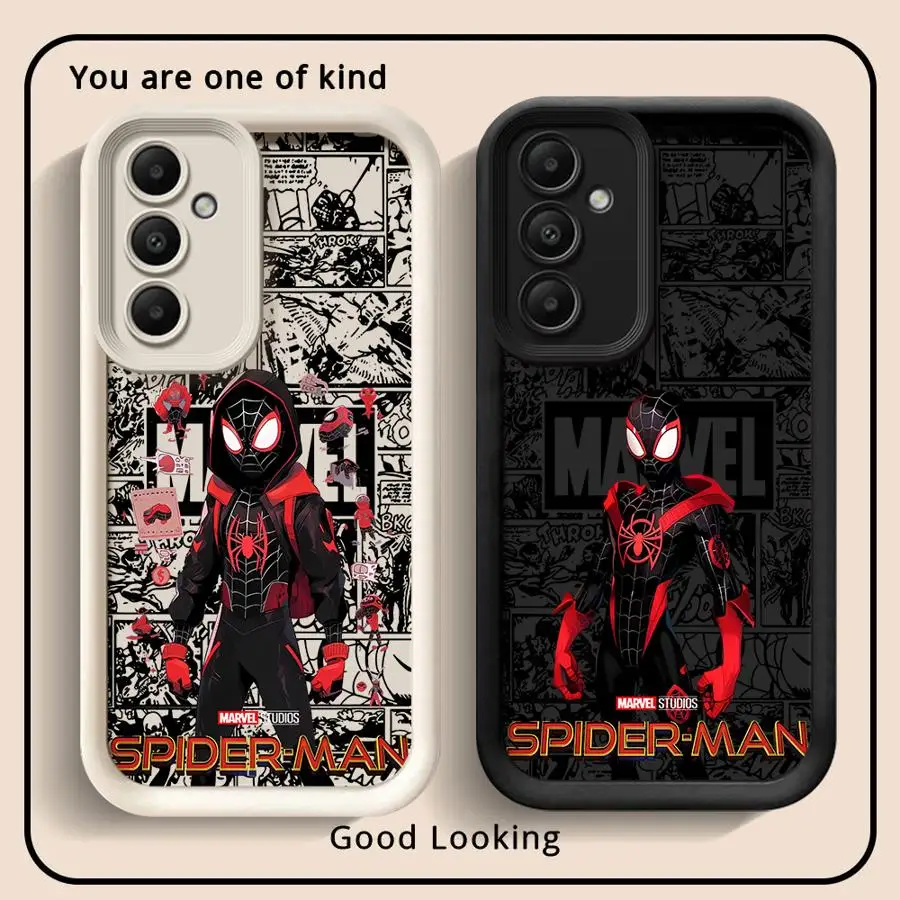 Marvel Anime Spider Man Series Phone Case for Samsung Galaxy A15 A25 A71 A35 A55 A72 A51 A73 A52 A54 A52s A53 5G Silicone funda