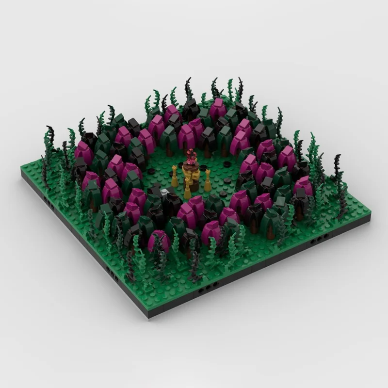 900 stks MOC Het Betoverde Bos Kasteel Fantasy Eraed Model kerstcadeaus Bouwspeelgoed blokken Architectuur DIY idee Baksteen Kinderen