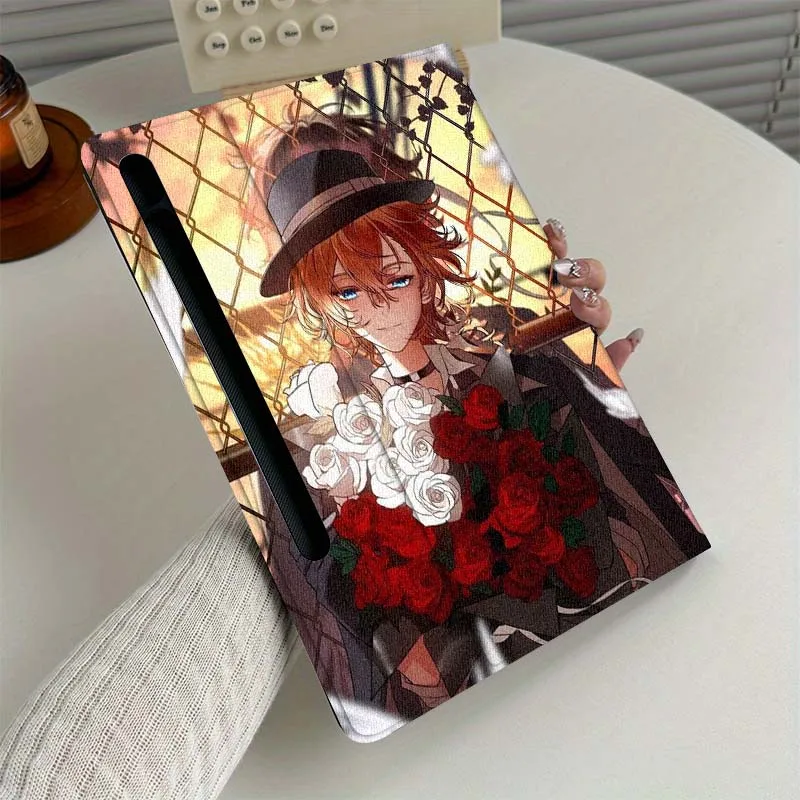 

Bungo Stray Dogs Cartoon Tablet Case For Samsung Galaxy Tab S7 S8 S9 S10 FE Plus Lite 11 12.4 13.1 Inch