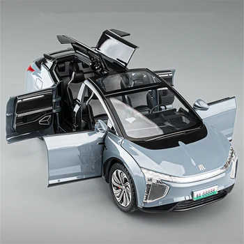1:24 HiPhi X SUVโลหะผสมใหม่พลังงานรถDiecastโลหะไฟฟ้าIntelligence Vehiclesรถรุ่นเสียงและแสงของเล่นเด็กของขวัญ