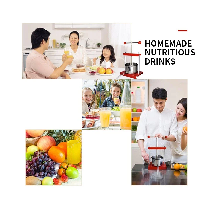 家庭用ステンレス鋼スクイーザー、スクリュースクイーザー、手動ジュース、食品グレード分離器、漢方薬、2l