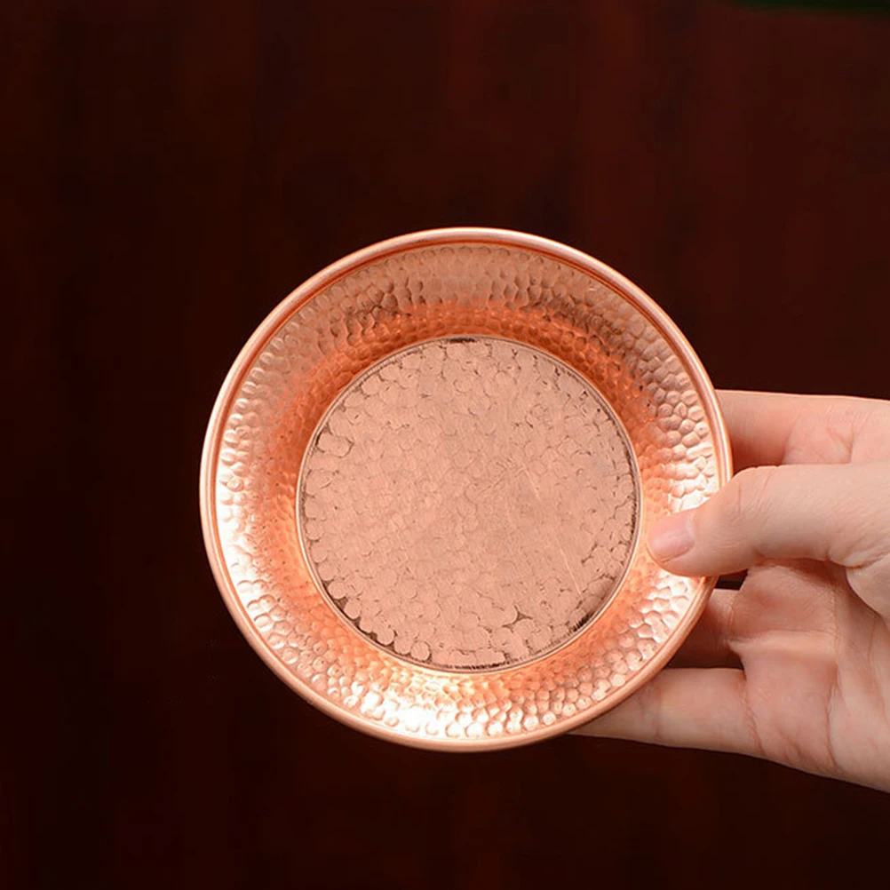

Ritual Bowl Tibetan Copper Offering Plate Chinoiserie Water Aquarium Decorations Buddha