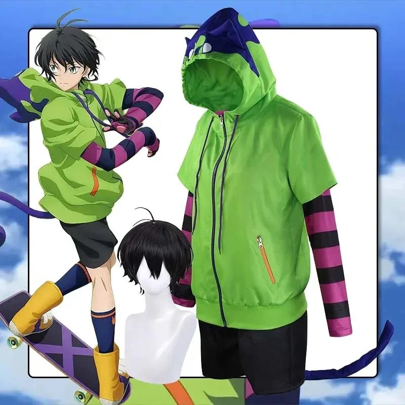 Az15chinen miya anime sk8 o infinito cosplay traje para mulher homem jaqueta luvas de cauda uniforme roupas traje de halloween