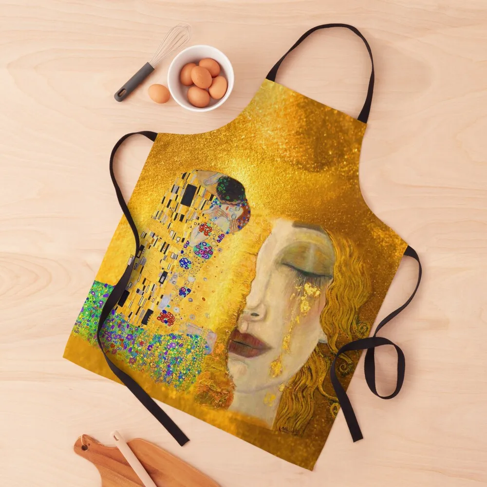 

Freya's Tears and The Kiss portraits Golden tears Apron For Cosmetologist Kitchens Accessories All For Kitchen And Home Apron