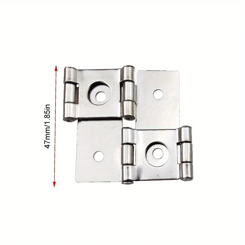 10pcs Furniture Folding Screen Hinges Hardware Bedroom Bathroom Folding Screen Gate Hinges Retro Style Double-Acting Hinges