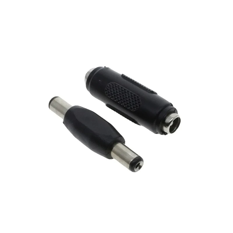 1pcs 5.5mm*2.1mm Male To Male DC Power Plug Jack and Female To Female Socket Connector For CCTV Camcer Panel Mounting Adaptor