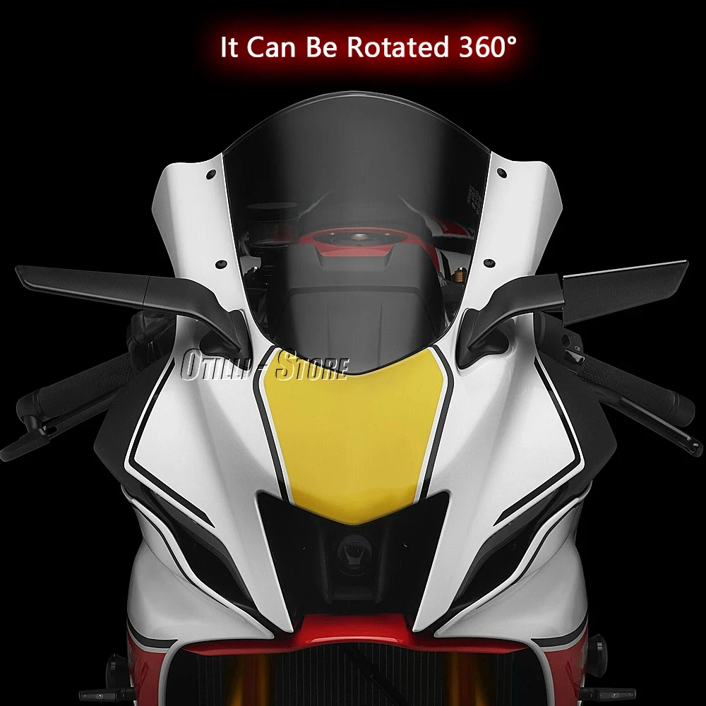 Rétroviseur rotatif réglable pour moto, rétroviseur, aile de vent, Yamaha YZF R7, 2021, 2022, 2023, 2017, 2018, 2019, 2020, nouveau