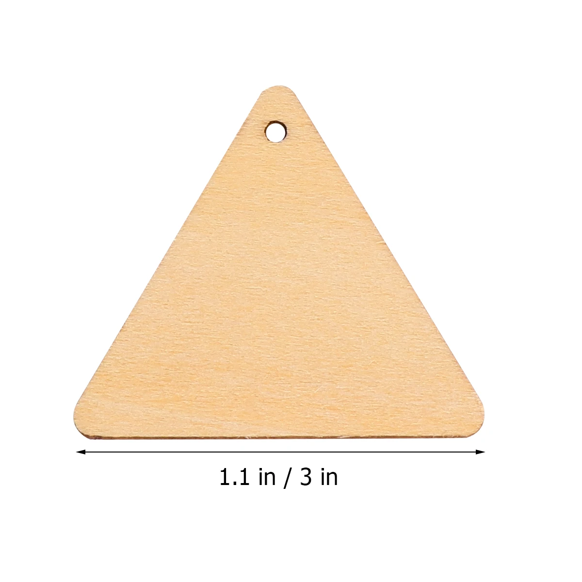 

Wood Triangle Slices Smooth Surface DIY Crafts Accessories Wooden Ornaments Ideal Home Decorations Christmas Weddings
