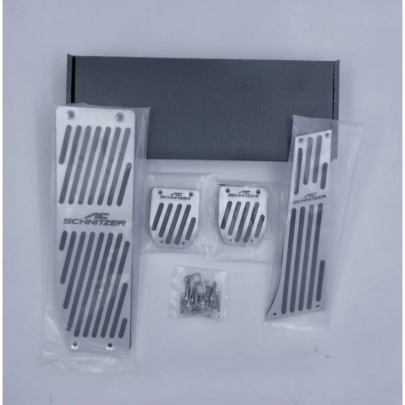 Non-drilling Non-slip Accelerator Gas Fuel Brake Foot Rest Pedal Pads AC Schnitzer Series E46/36/E90/E92/E93E87E39 Car Styling