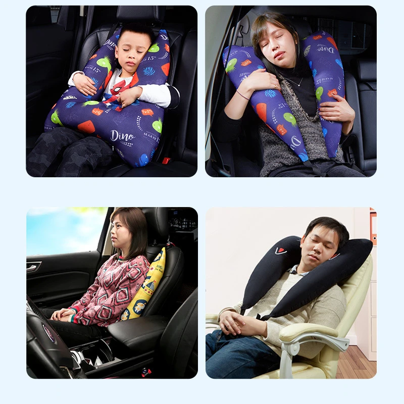 Car Pillow Multi-functional Adjustable Children's Car Sleeping Pillow Car Sleeping Artifact Neck Pillow Interior Accessories