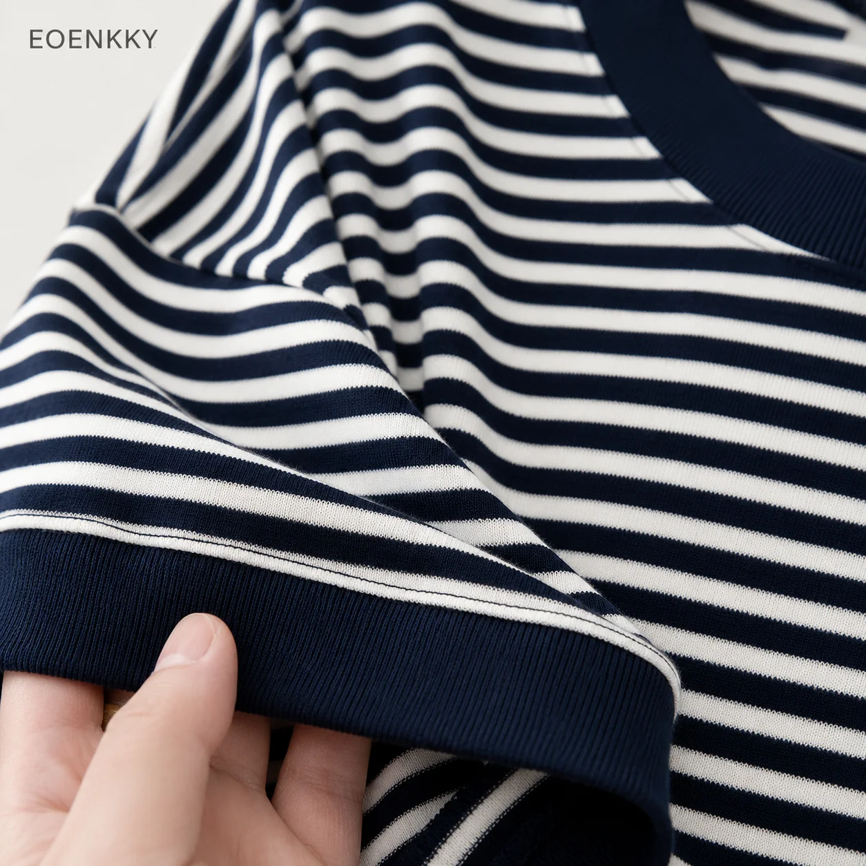 EOENKKY T-shirt rayé grande ta - Longline Tee Oversized avis et prix