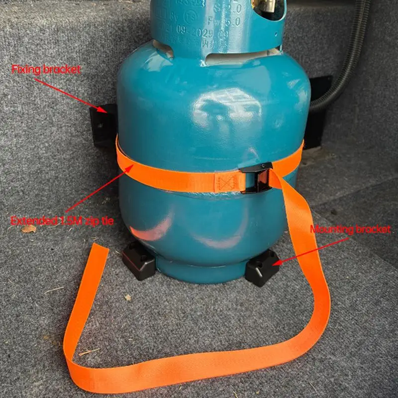 For Refer To Description Cylinder Wall Mounted Bracket Cylinder Safety Chain Flame-Retardant Propane Tank Rack Storage Propane