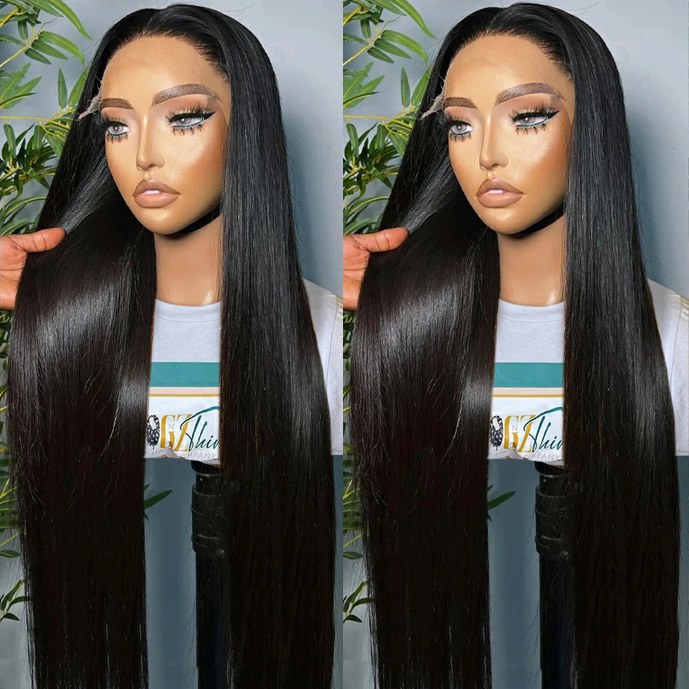 13x4 Bone Straight Lace Front Human Hair Wigs For Women 13x6 Transparent Lace Frontal Wig 180 Density Peruvian 360 Full Lace Wig