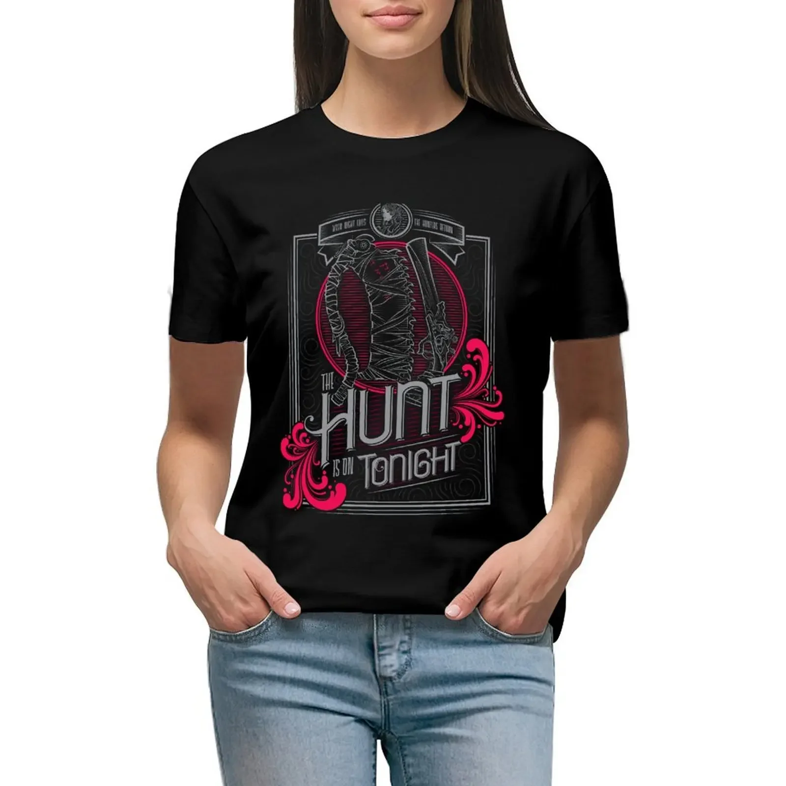 

The Hunt T-Shirt aesthetic clothes kawaii clothes Aesthetic clothing quick-drying white t shirts for Women