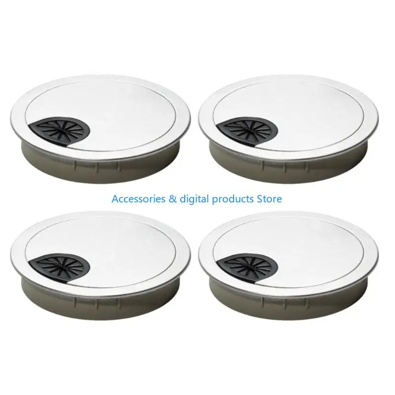 77JD ABS Computer Desk Grommet For Cord Organization In Home Office Or Study Room