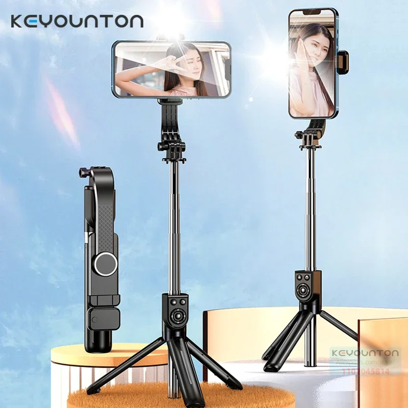 Detachable Phone Bracket Selfie Stick with Wireless Bluetooth Remote Fill Light Tripod for Huawei iPhone Xiaomi Android iOS