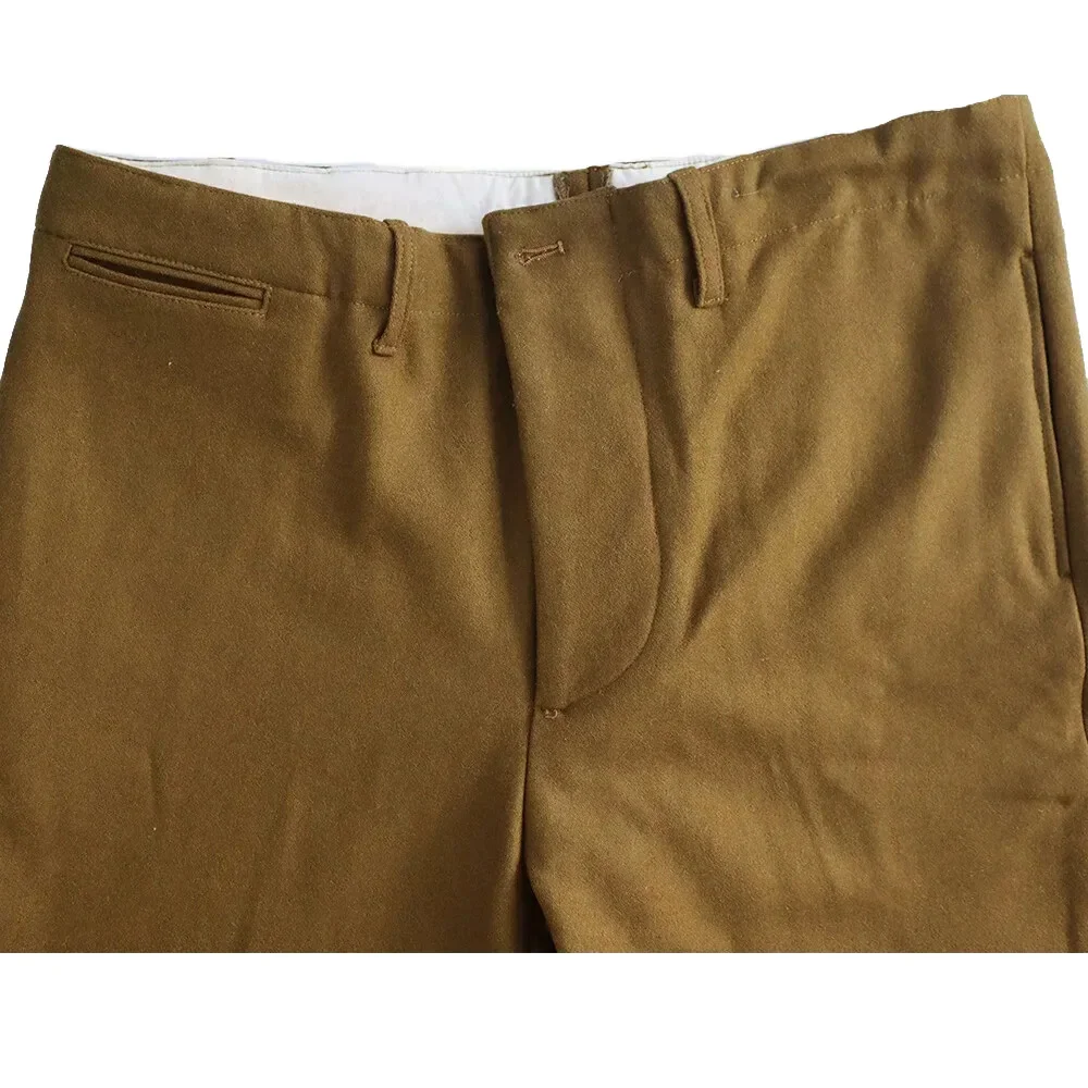 WWII WW2 M37 Pants Uniform US Woolen Cloth Trousers Normandy Landing Retro WW2 Training Uniform Khaki Winter Wear