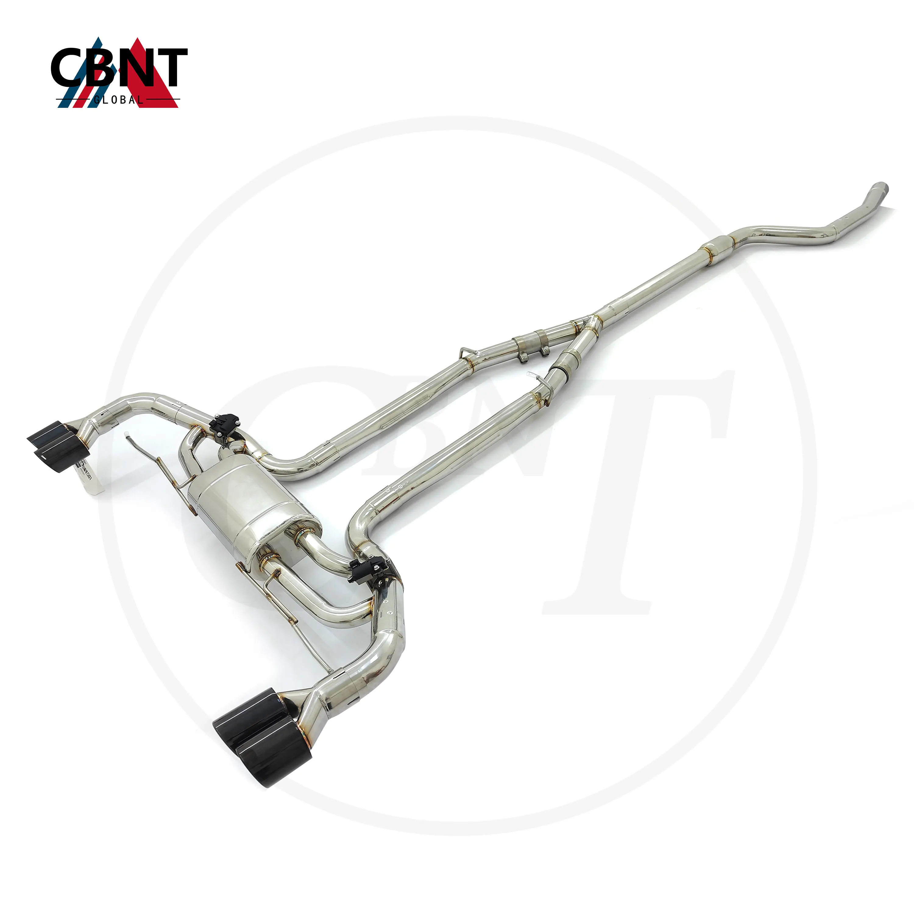 CBNT Valved Catback Exhaust Pipe for BMW G07 X7 B58 3.0T 2019-2023 SS304 Performance Exhaust Systems with Valve Muffler